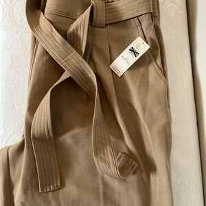 Anthropologie Khaki Belted Chinos